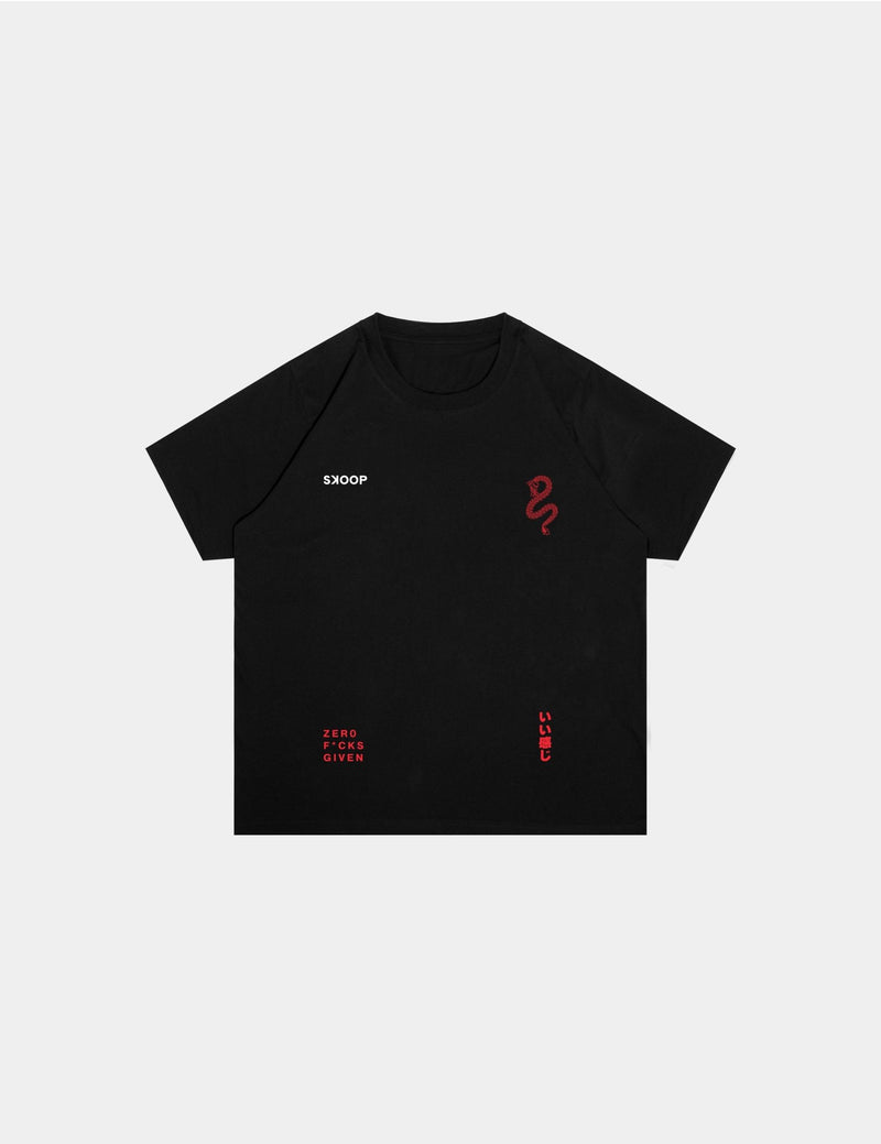 SKOOP® Crewneck Shirt Konnichiwa 2024 Black - SKOOP