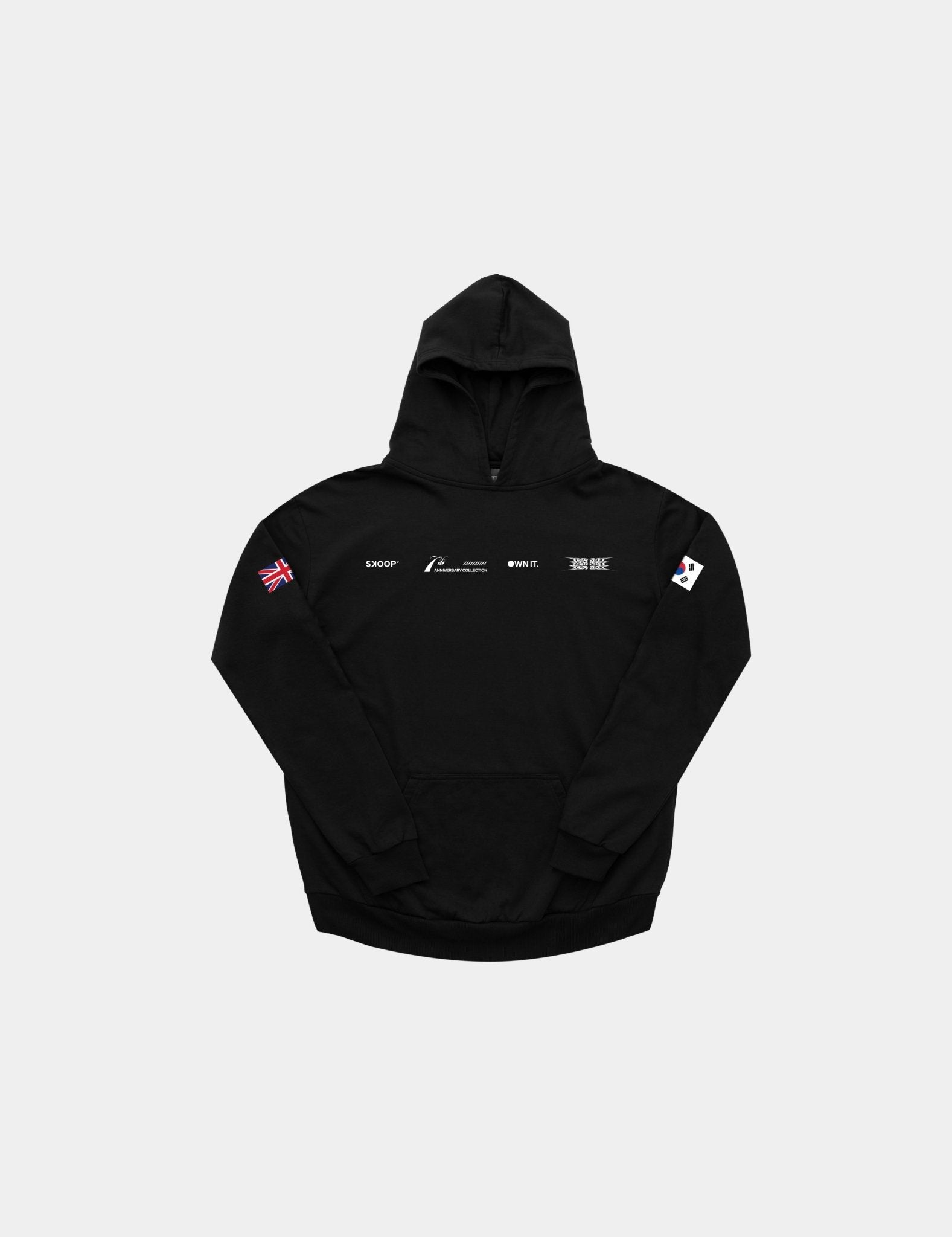 SKOOP® Hoodie Multinational V2 Black - SKOOP