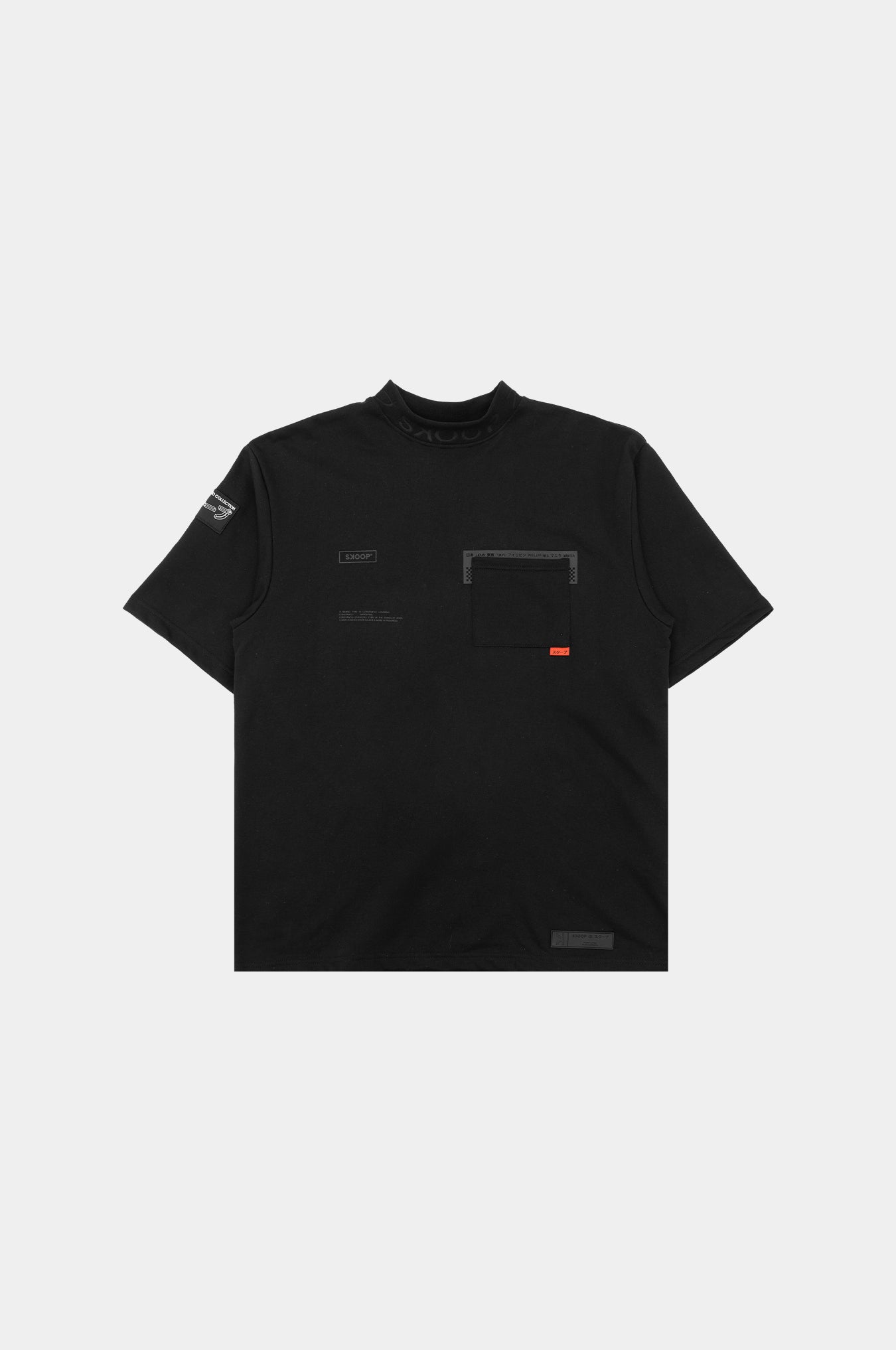 SKOOP® Nero Mock Neck Shirt Onyx - SKOOP
