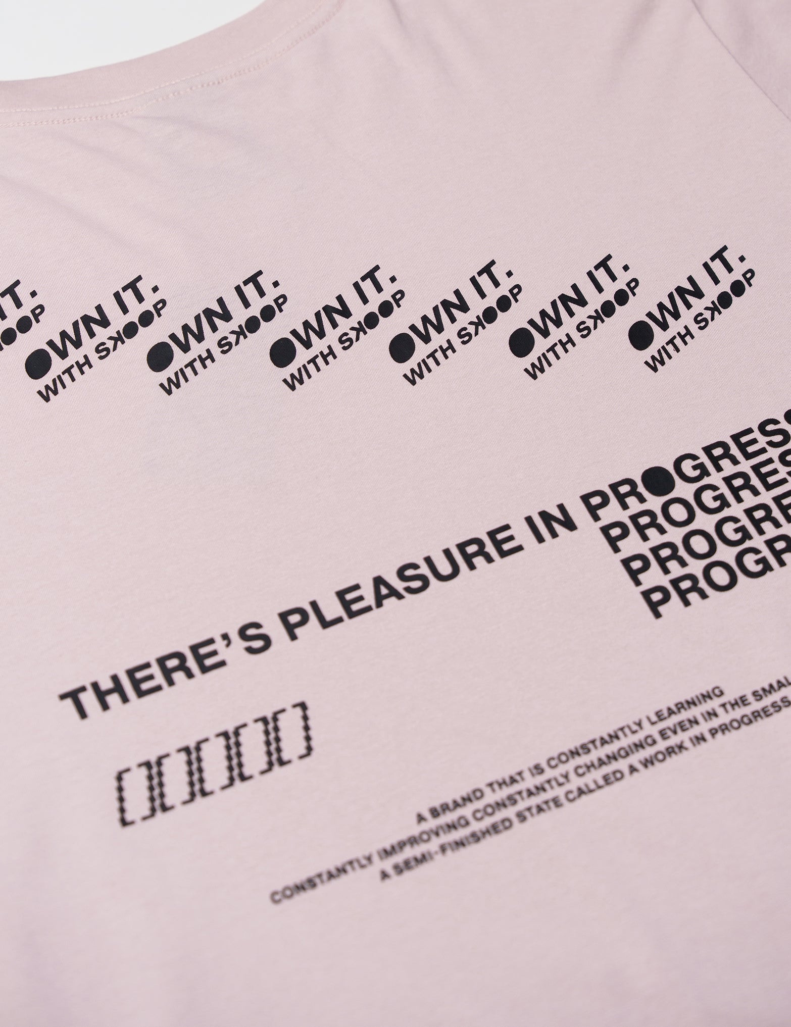 SKOOP® Pleasure in Progress Crewneck Shirt Pink - SKOOP