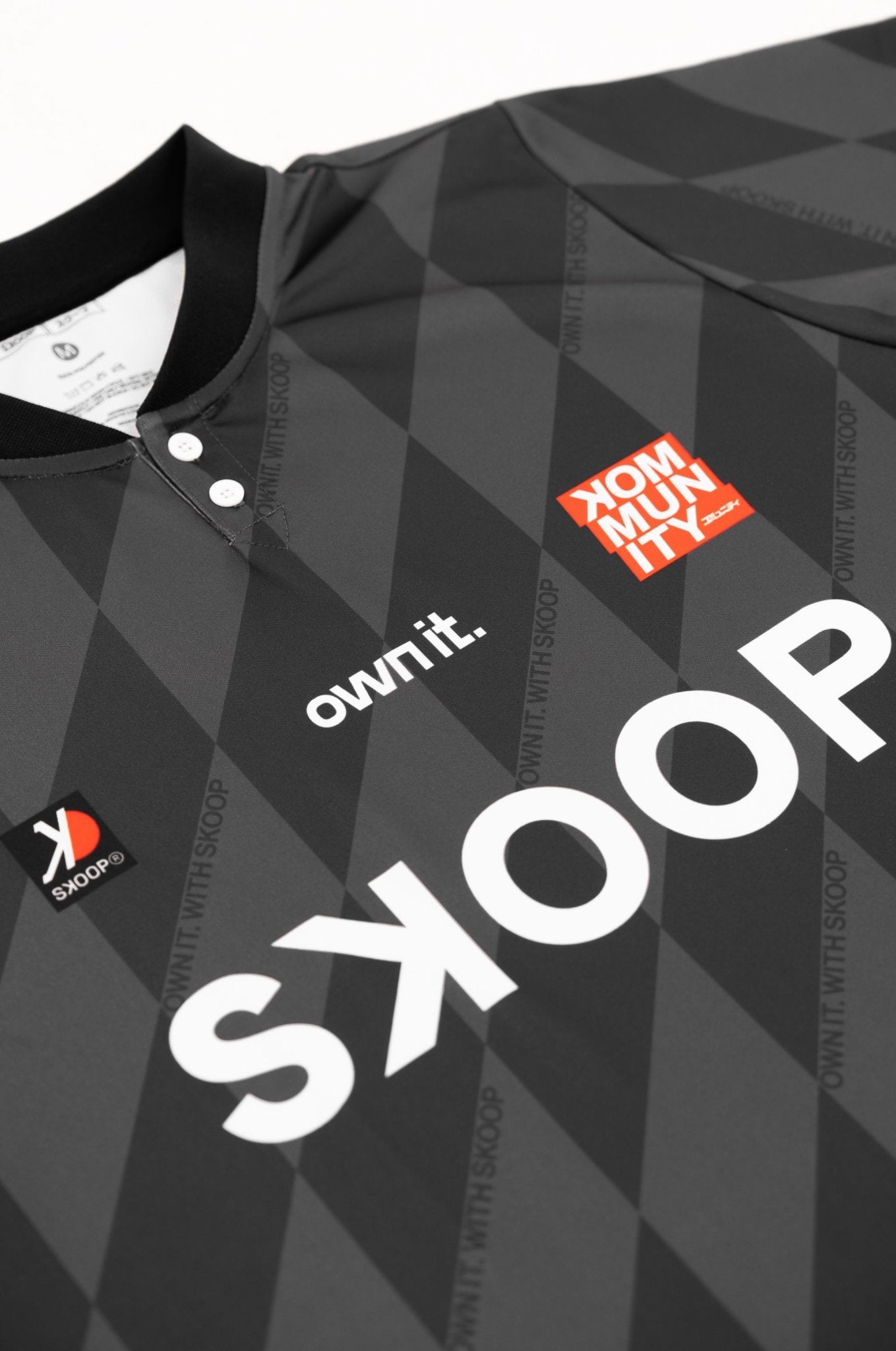 SKOOP® Evergreen Buttoned Collared Jersey Black - SKOOP