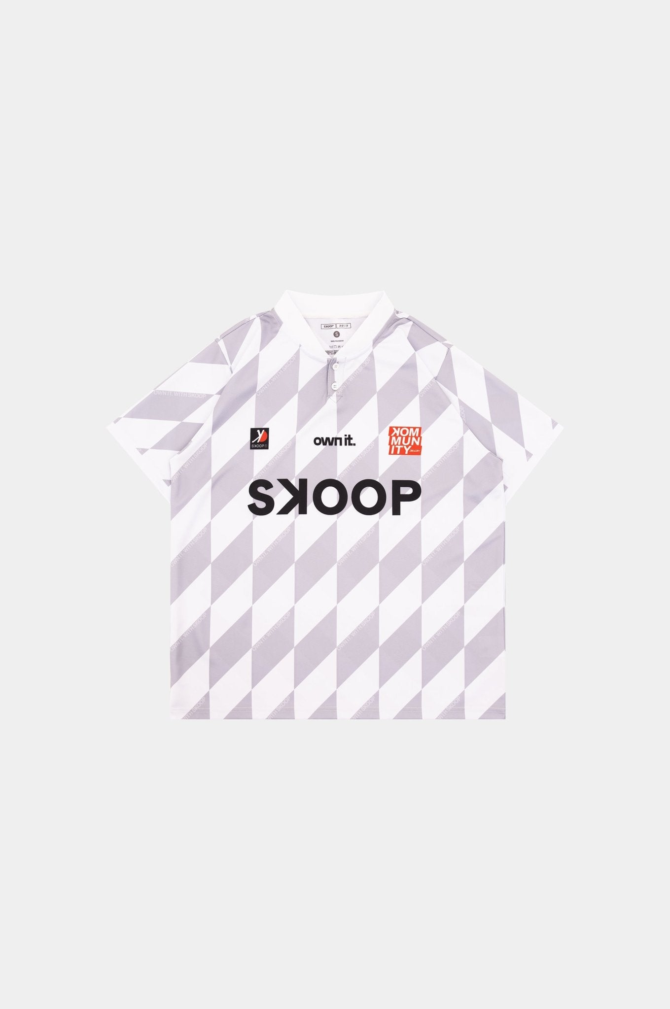 SKOOP® Evergreen Buttoned Collared Jersey Gray - SKOOP