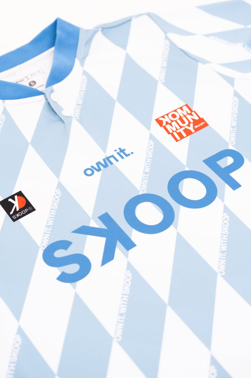 SKOOP® Evergreen Buttoned Collared Jersey Light Blue - SKOOP