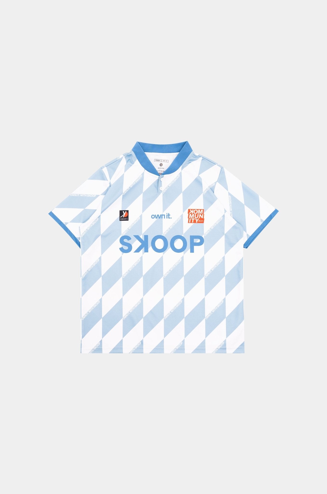SKOOP® Evergreen Buttoned Collared Jersey Light Blue - SKOOP