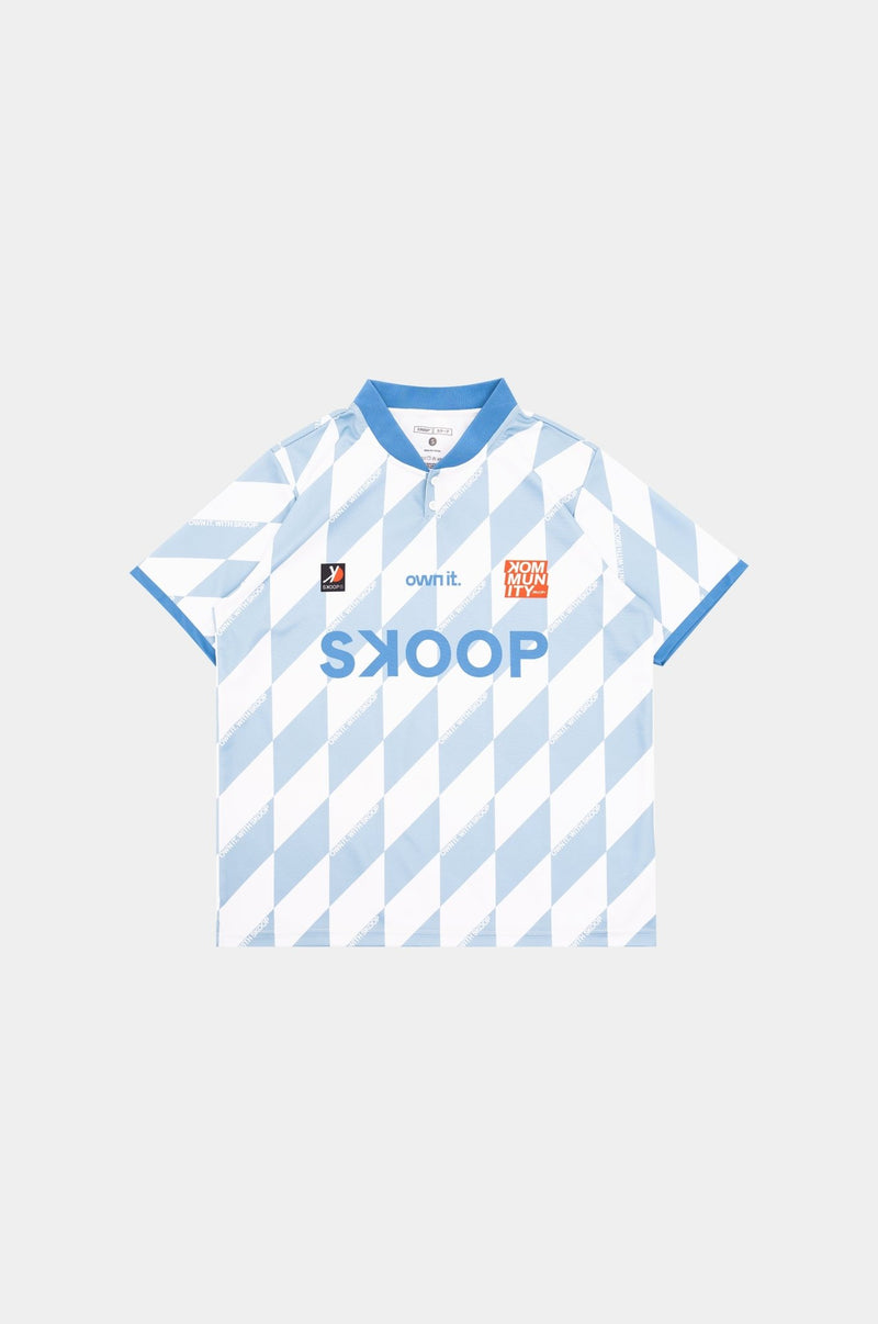 SKOOP® Evergreen Buttoned Collared Jersey Light Blue - SKOOP