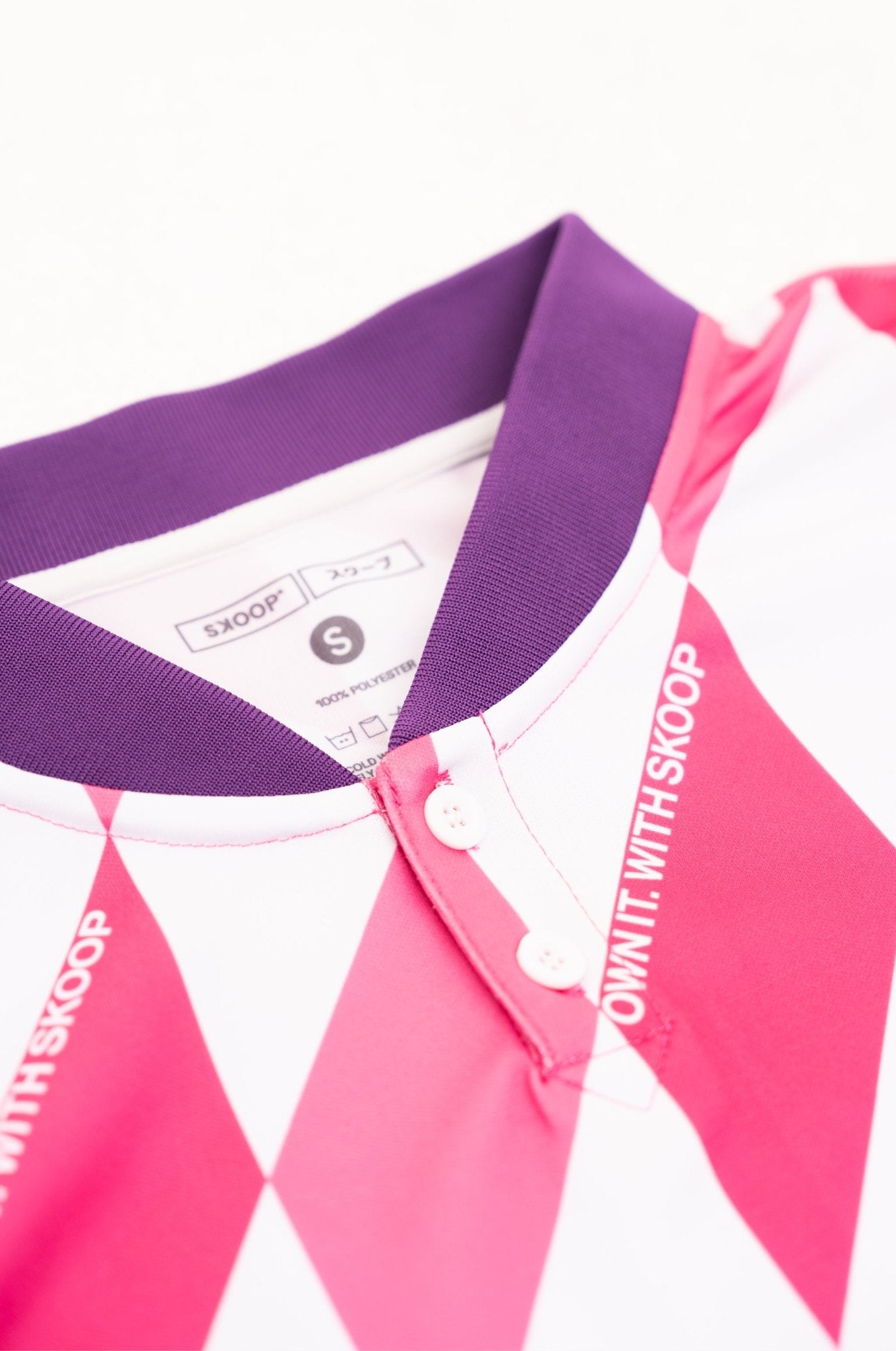 SKOOP® Evergreen Buttoned Collared Jersey Pink - SKOOP