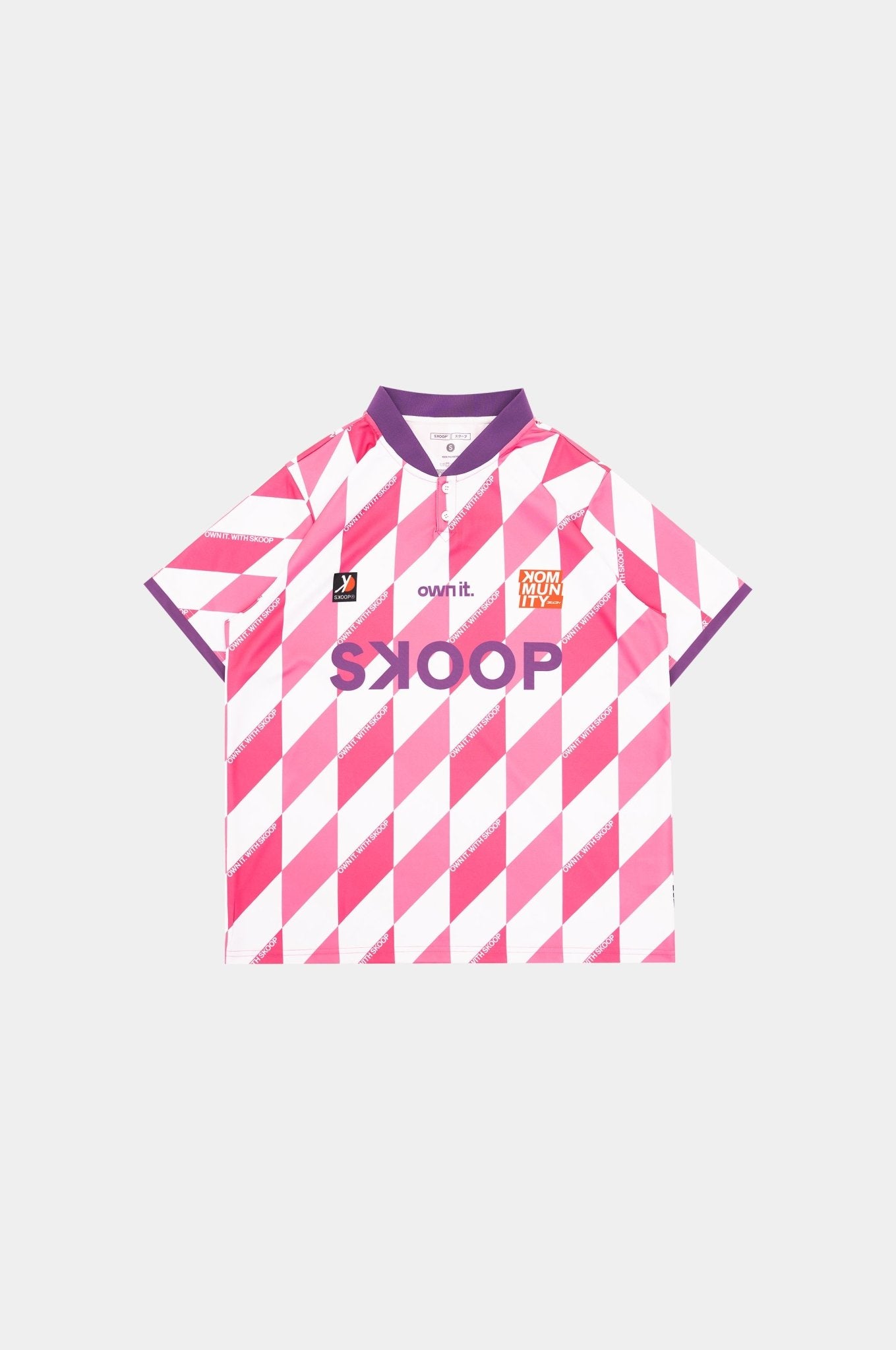 SKOOP® Evergreen Buttoned Collared Jersey Pink - SKOOP