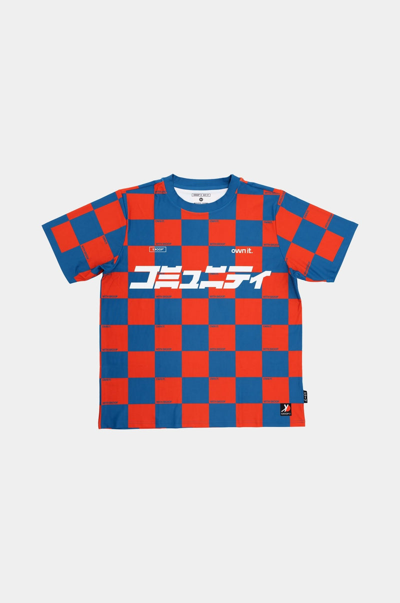 SKOOP® Checkered Kommunity Jersey Blue Orange - SKOOP