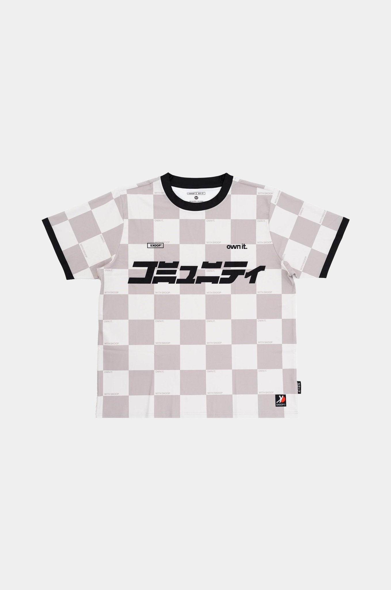 SKOOP® Checkered Kommunity Jersey Gray - SKOOP