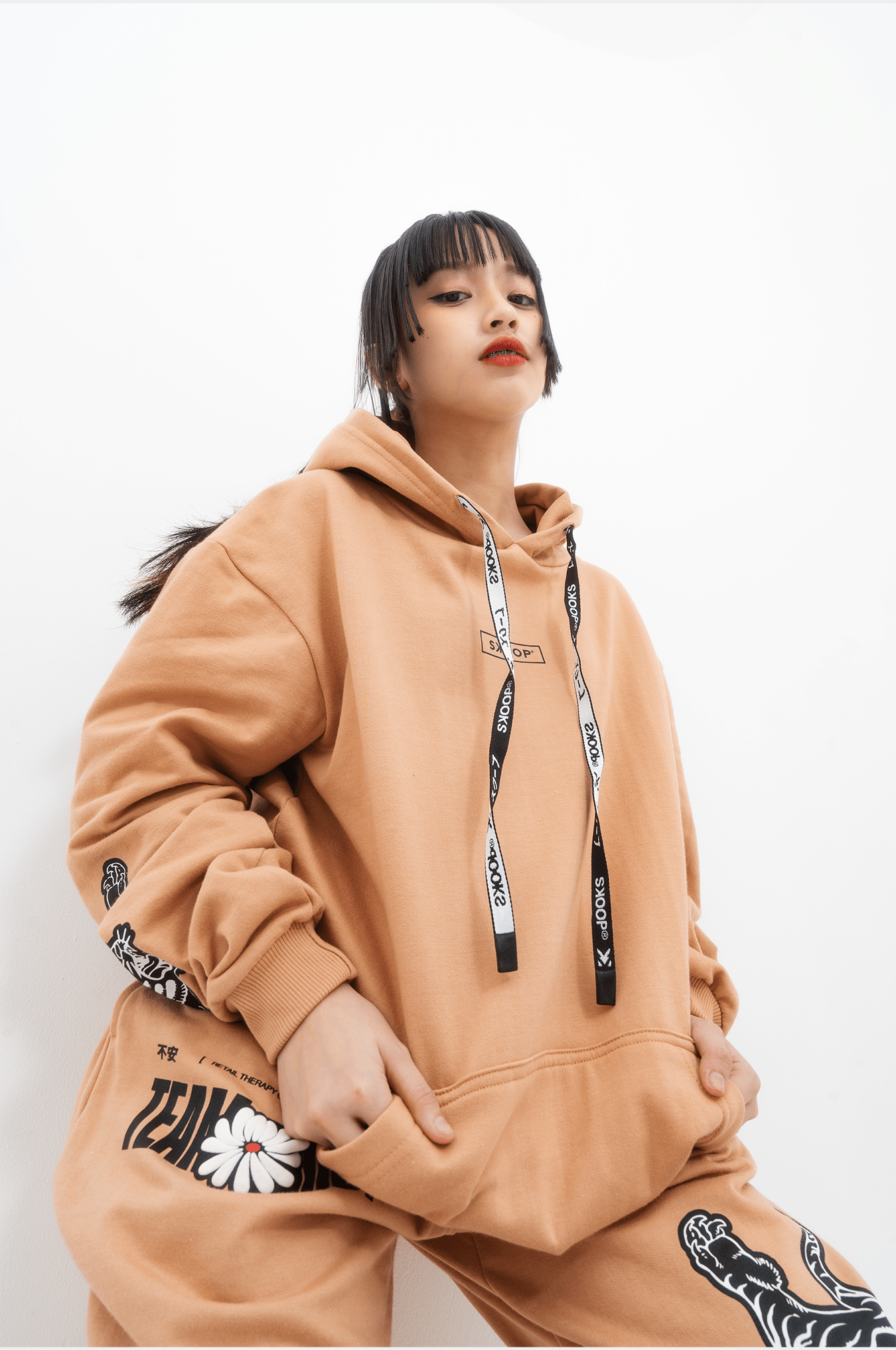 SKOOP® Retail Therapy Team Skoop Hoodie Tan - SKOOP