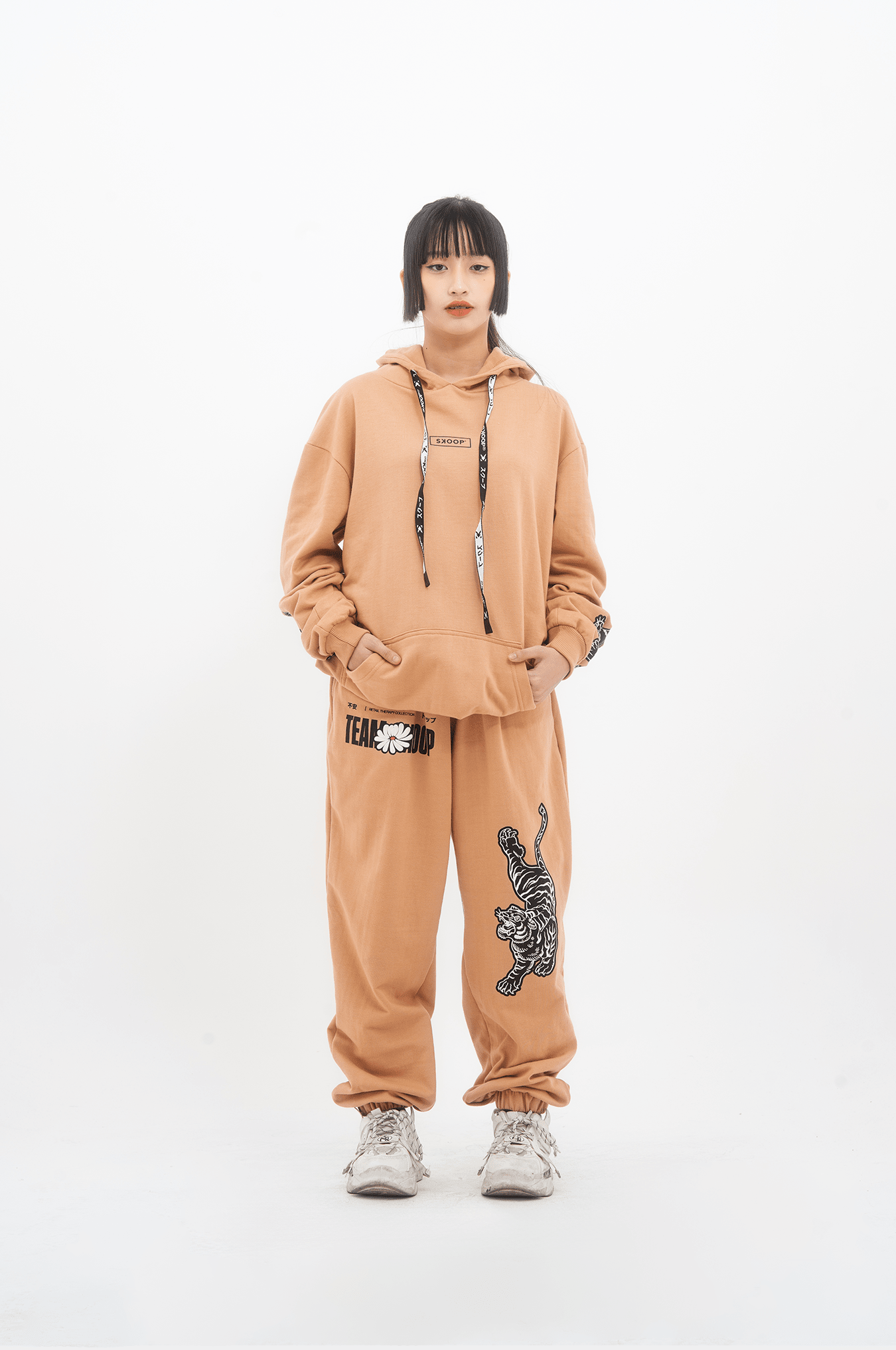 SKOOP® Retail Therapy Team Skoop Sweatpants Tan - SKOOP