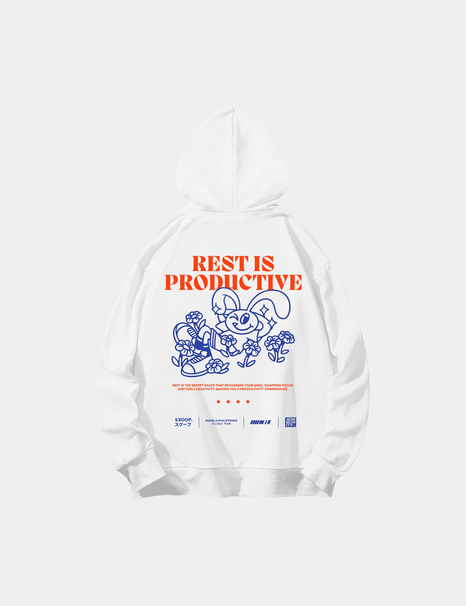 SKOOP® R.I.P. Hoodie White - SKOOP
