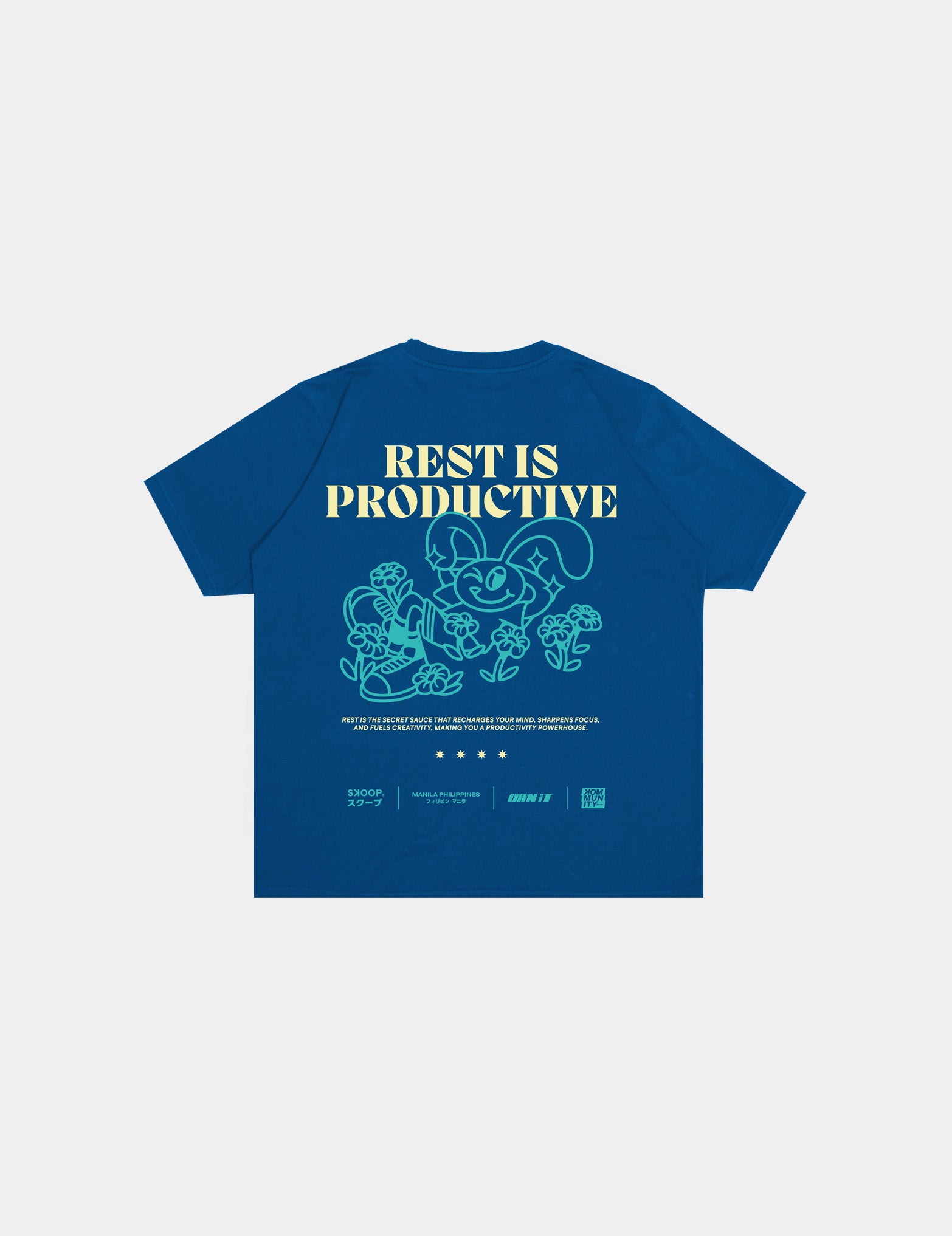 SKOOP® R.I.P. Crewneck Shirt Blue - SKOOP