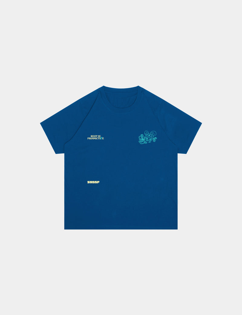 SKOOP® R.I.P. Crewneck Shirt Blue - SKOOP