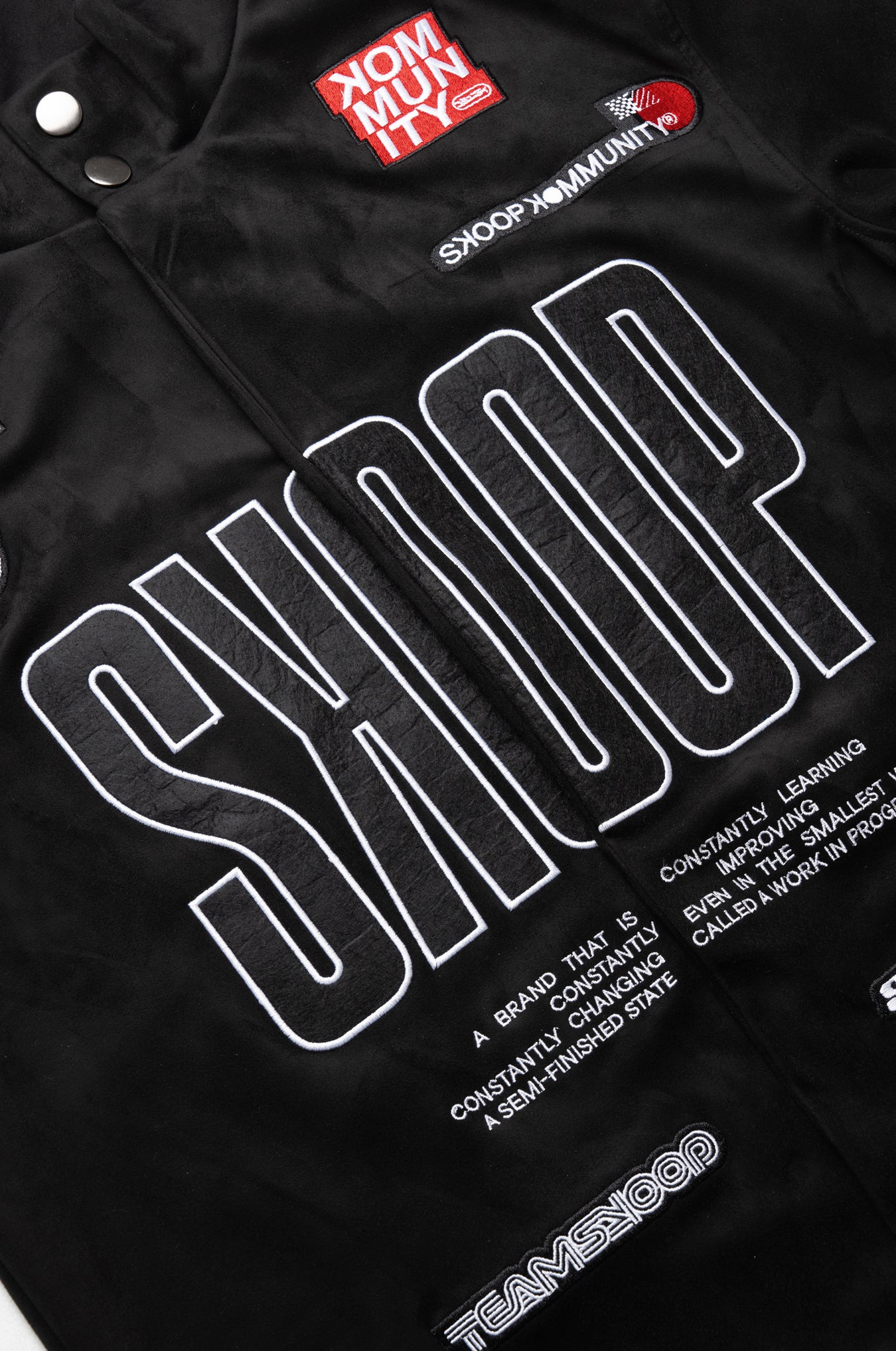 SKOOP® RT Suede Race Jacket Triple Black - SKOOP