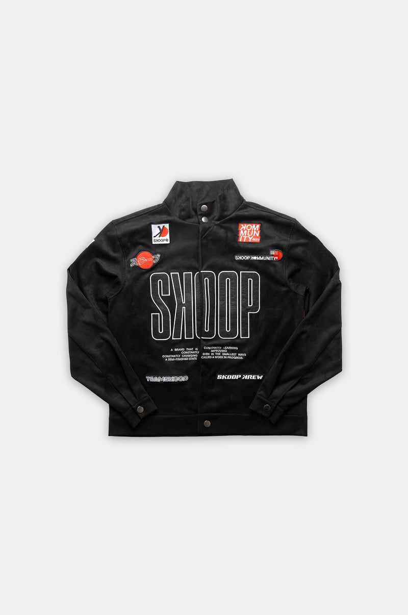 SKOOP® RT Suede Race Jacket Triple Black - SKOOP