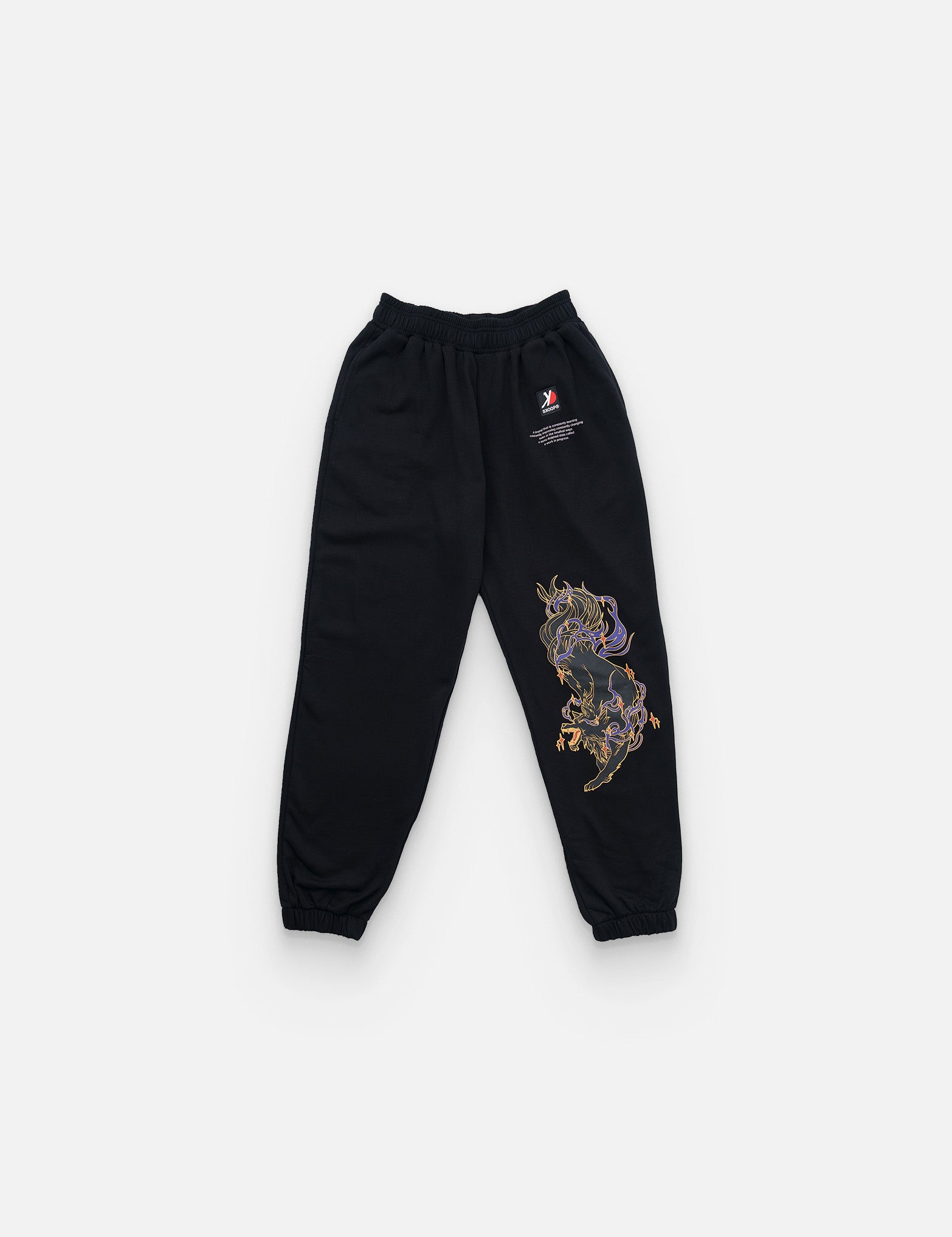SKOOP® Sweatpants Wvlf Art Black - SKOOP