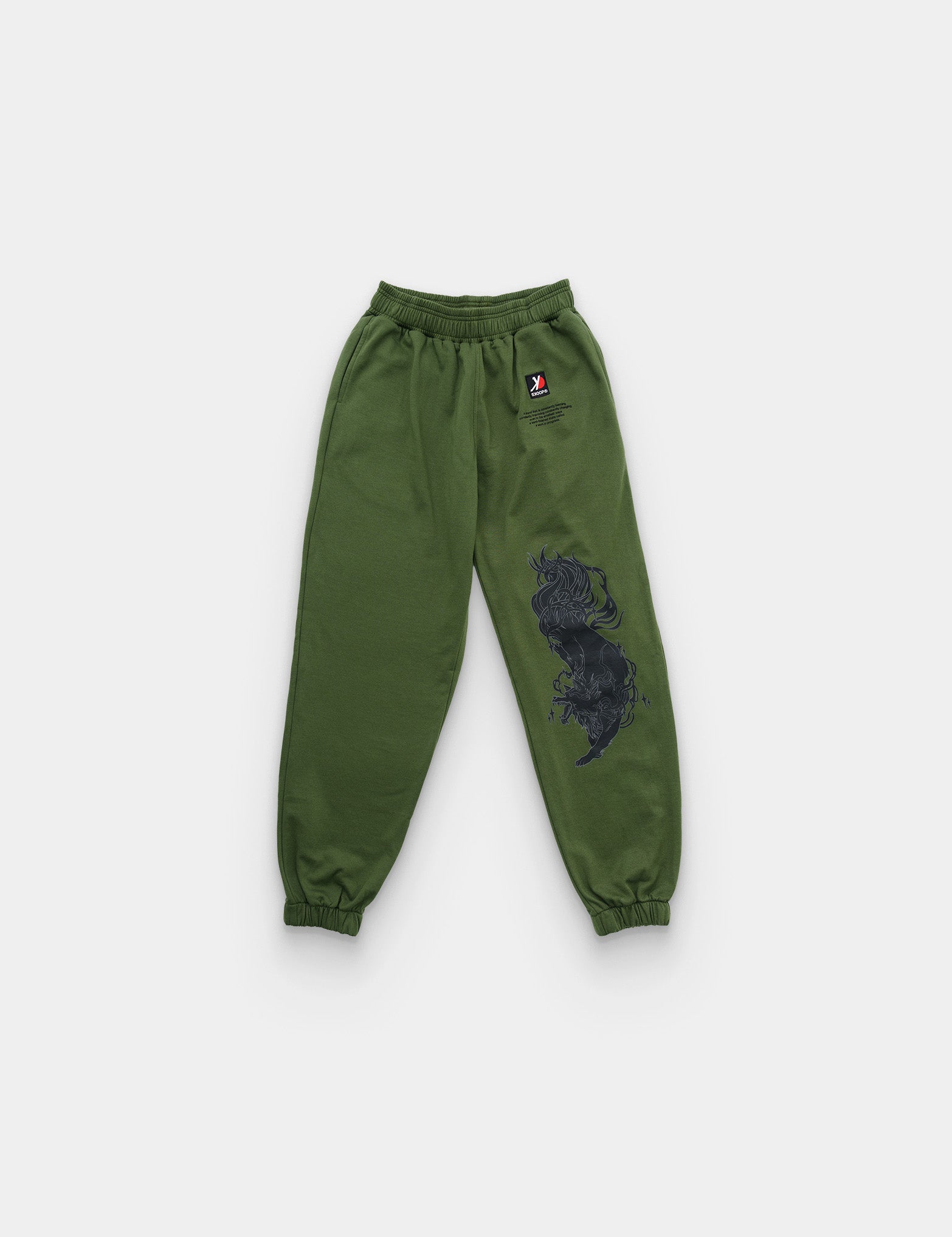SKOOP® Sweatpants Wvlf Art Olive Green