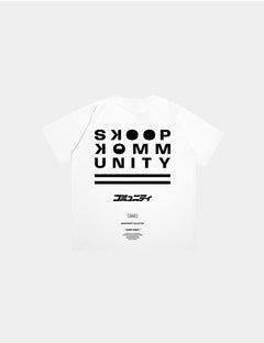 SKOOP® Crewneck Shirt SKP KMNTY 2024 White - SKOOP