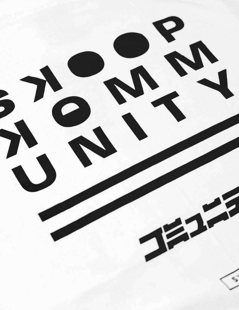 SKOOP® Crewneck Shirt SKP KMNTY 2024 White - SKOOP
