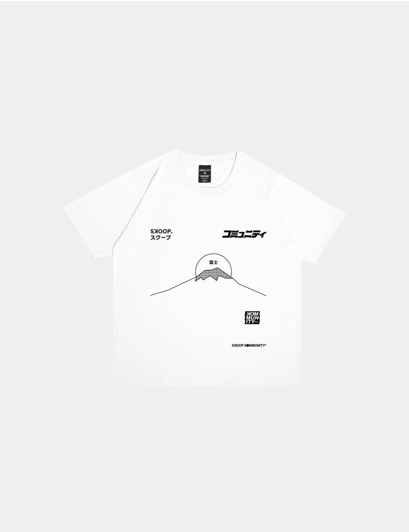 SKOOP® Crewneck Shirt SKP KMNTY 2024 White - SKOOP