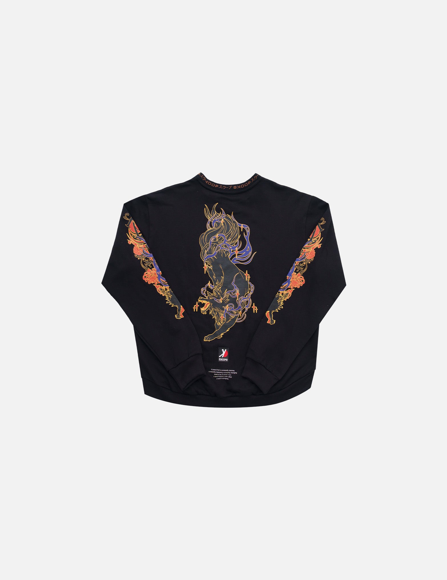 SKOOP® Sweater Wvlf Art Black - SKOOP