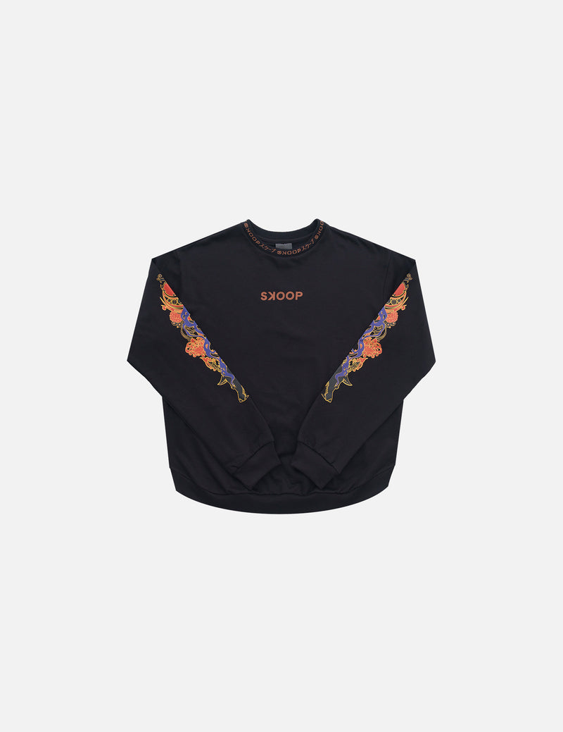 SKOOP® Sweater Wvlf Art Black - SKOOP