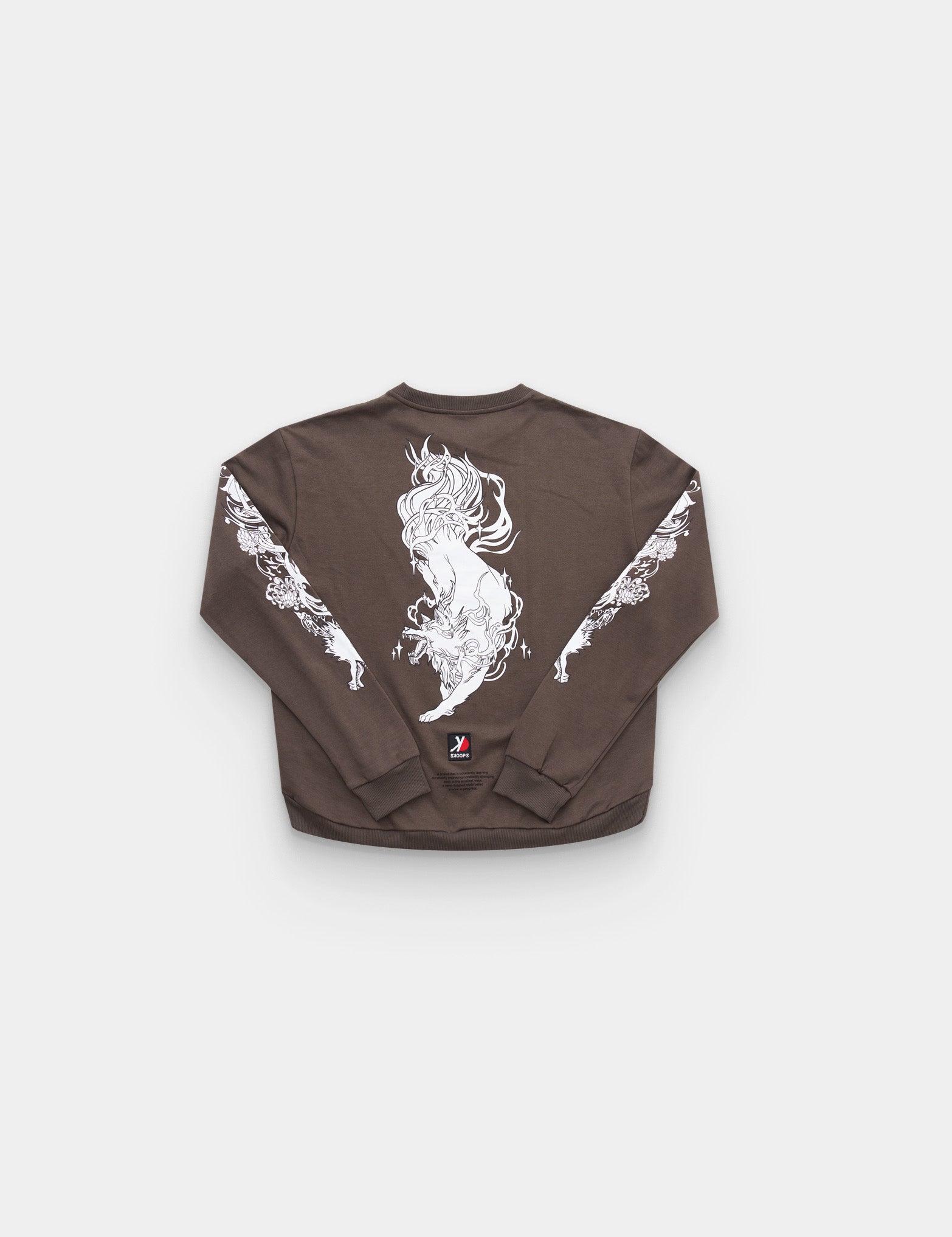 SKOOP® Sweater Wvlf Art Gray White - SKOOP