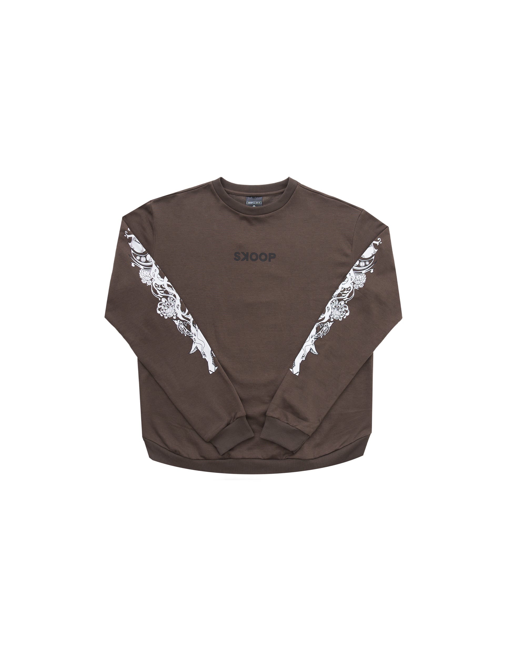 SKOOP® Sweater Wvlf Art Gray White
