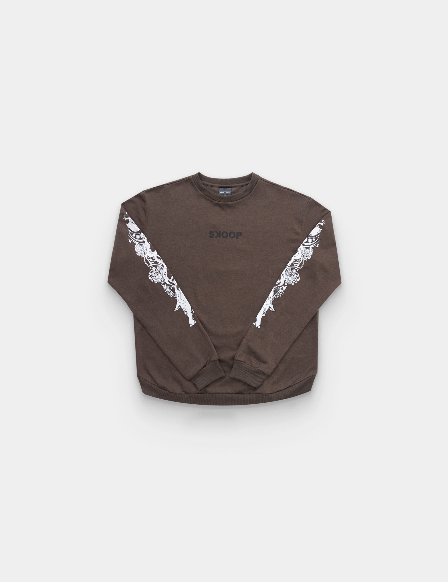 SKOOP® Sweater Wvlf Art Gray White