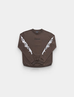 SKOOP® Sweater Wvlf Art Gray White - SKOOP