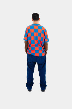 SKOOP® Checkered Kommunity Jersey Blue Orange - SKOOP