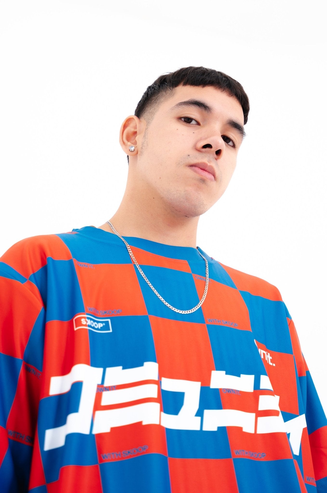 SKOOP® Checkered Kommunity Jersey Blue Orange - SKOOP