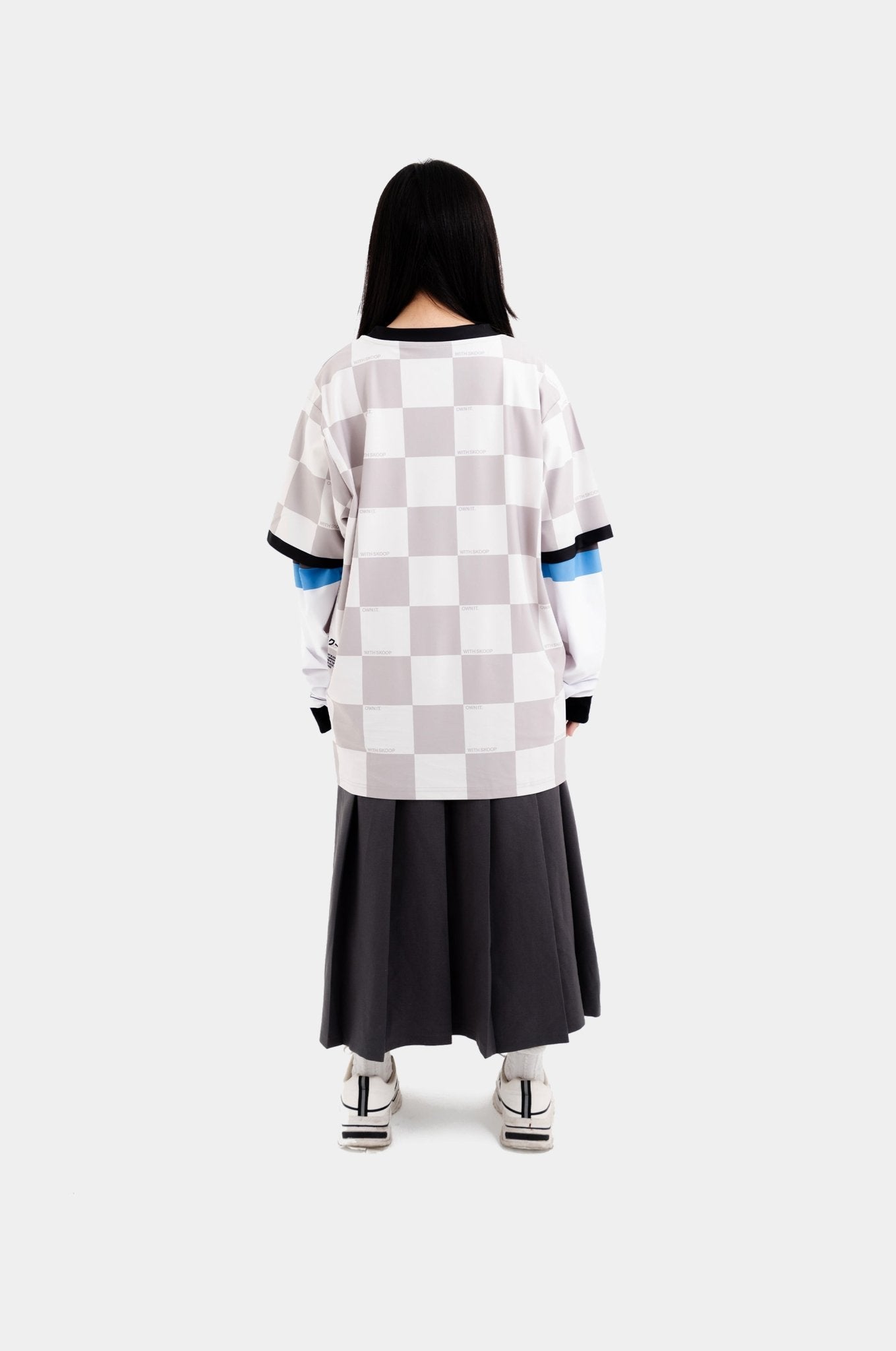 SKOOP® Checkered Kommunity Jersey Gray - SKOOP