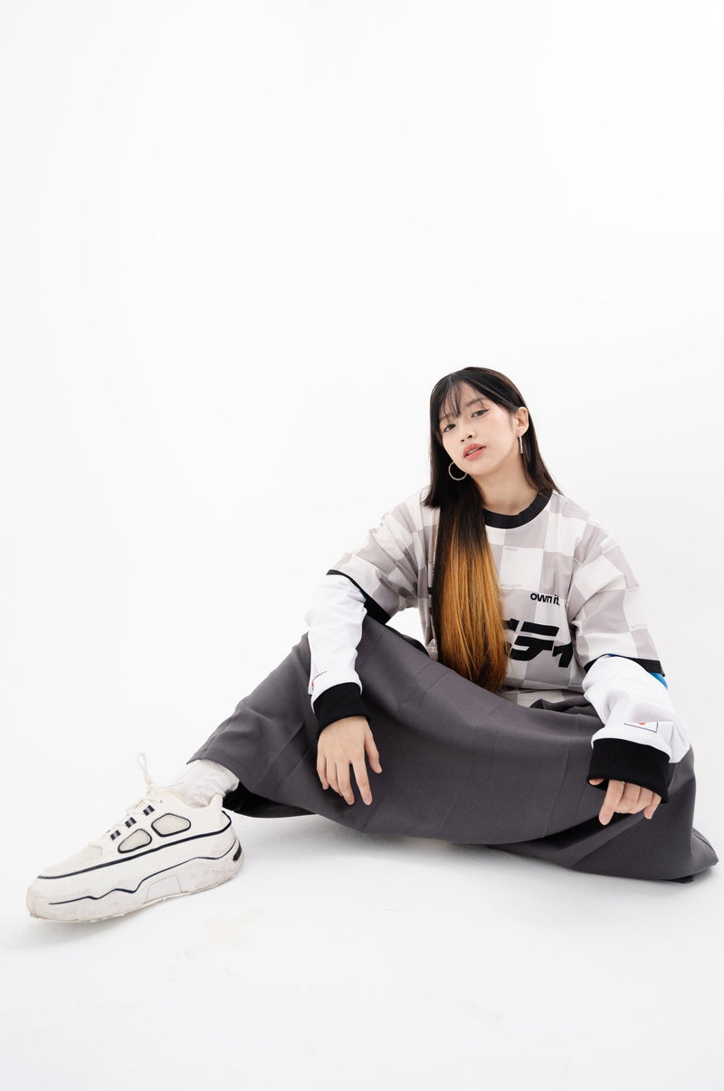 SKOOP® Checkered Kommunity Jersey Gray - SKOOP