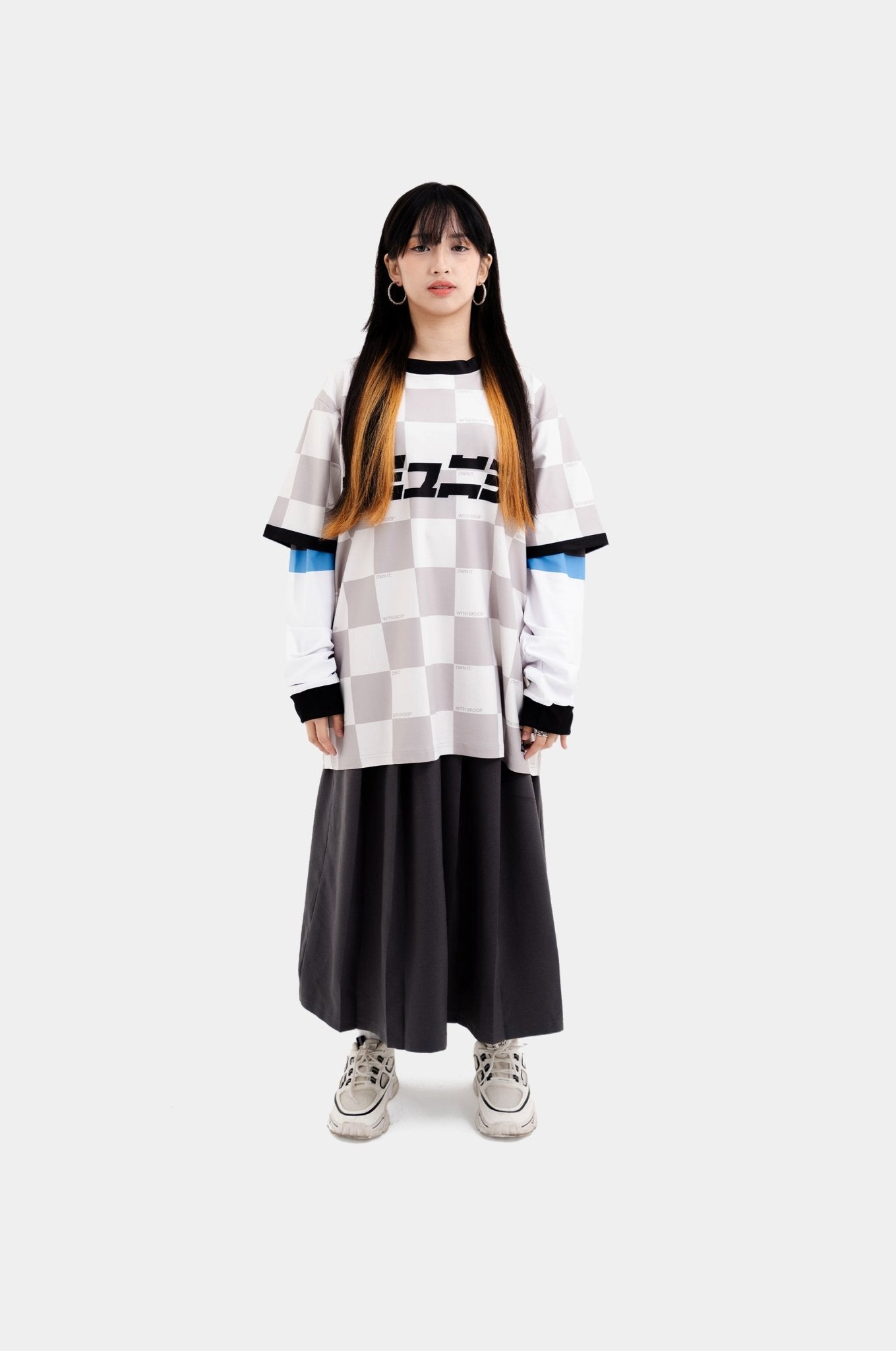 SKOOP® Checkered Kommunity Jersey Gray - SKOOP