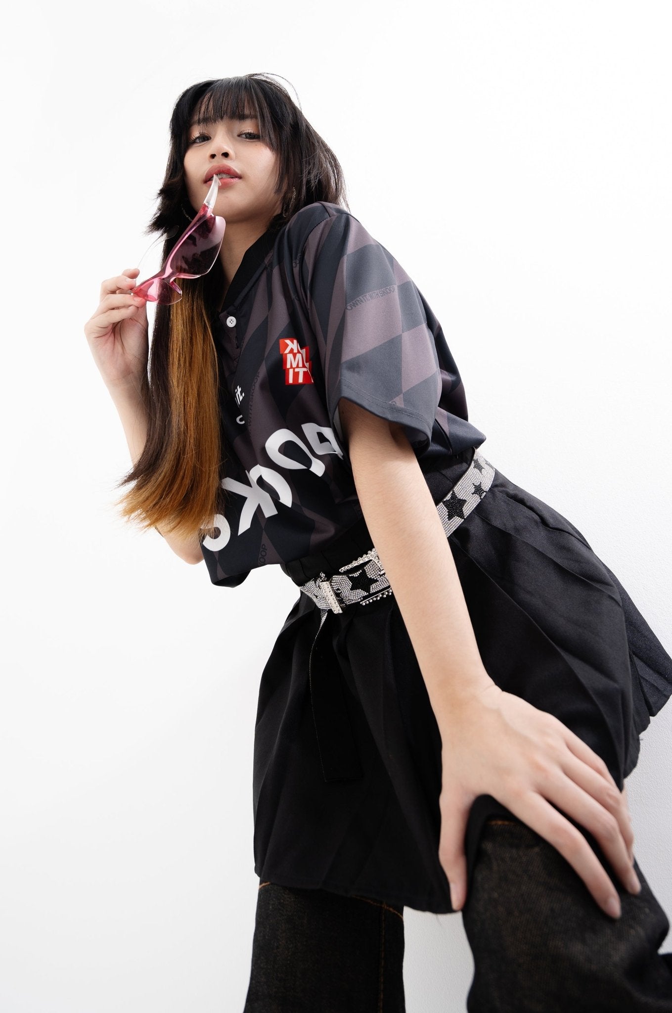 SKOOP® Evergreen Buttoned Collared Jersey Black - SKOOP