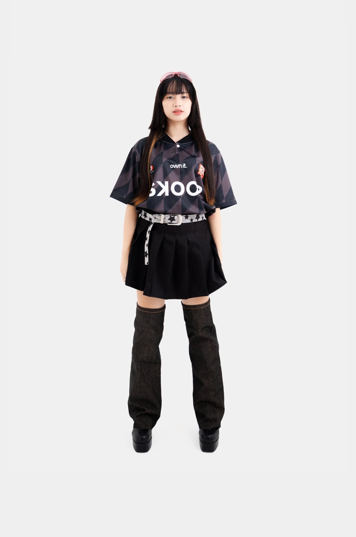 SKOOP® Evergreen Buttoned Collared Jersey Black - SKOOP