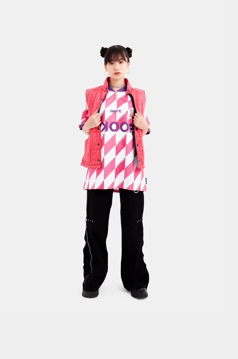 SKOOP® Evergreen Buttoned Collared Jersey Pink - SKOOP