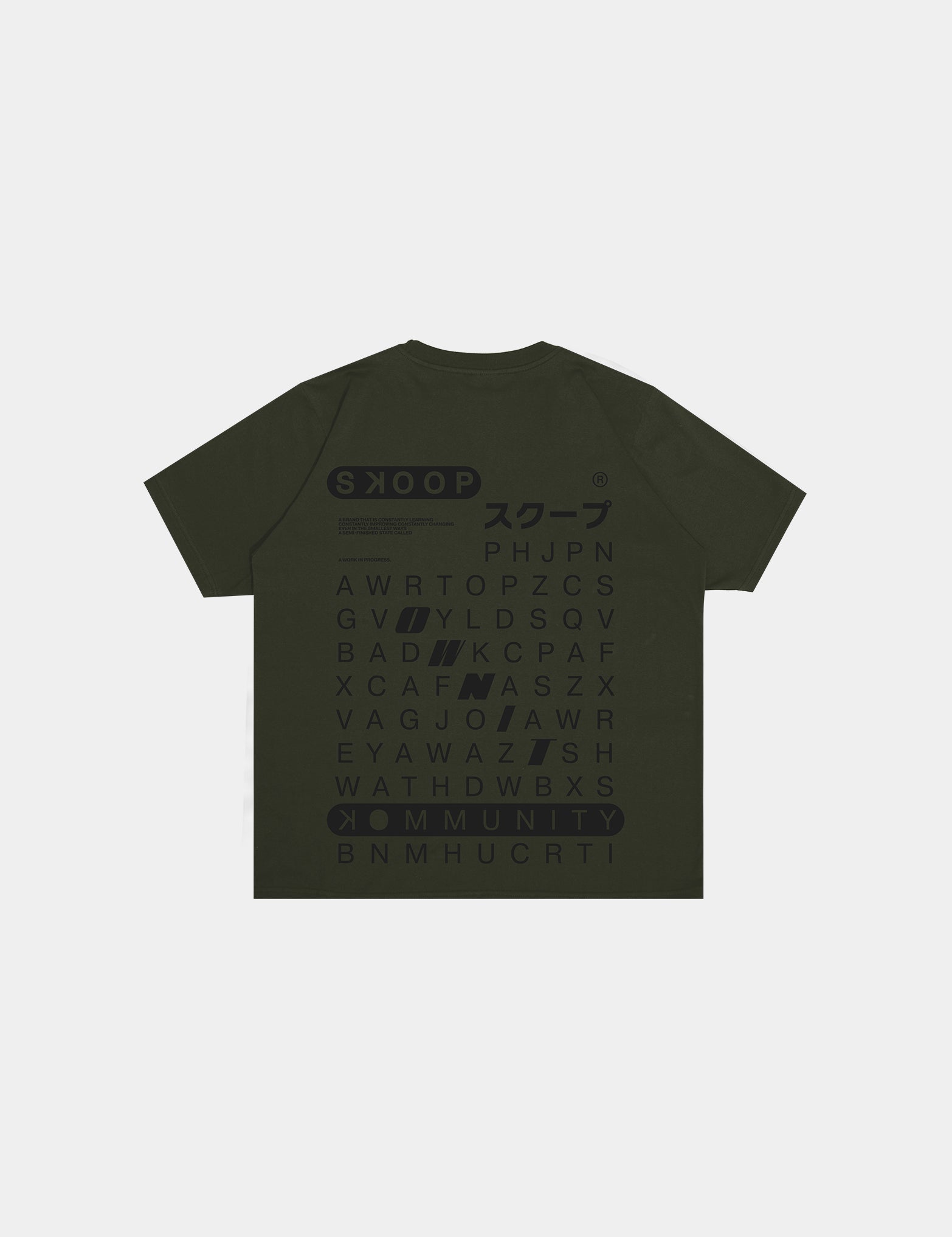 SKOOP® SKP OWN IT Crewneck Shirt Moss - SKOOP