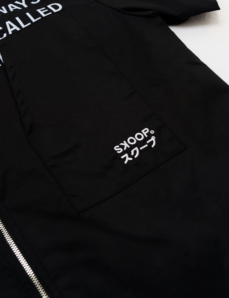 SKOOP® Takumi Two Way Zip Shirt Evergreen Black - SKOOP