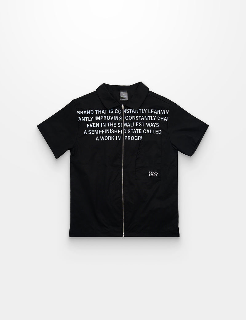 SKOOP® Takumi Two Way Zip Shirt Evergreen Black - SKOOP