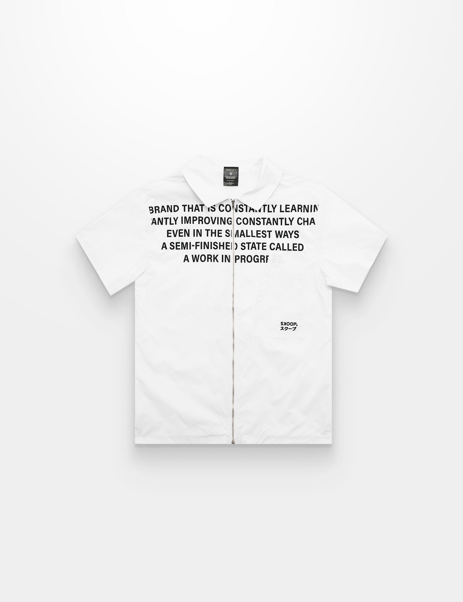 SKOOP® Takumi Two Way Zip Shirt Evergreen White - SKOOP