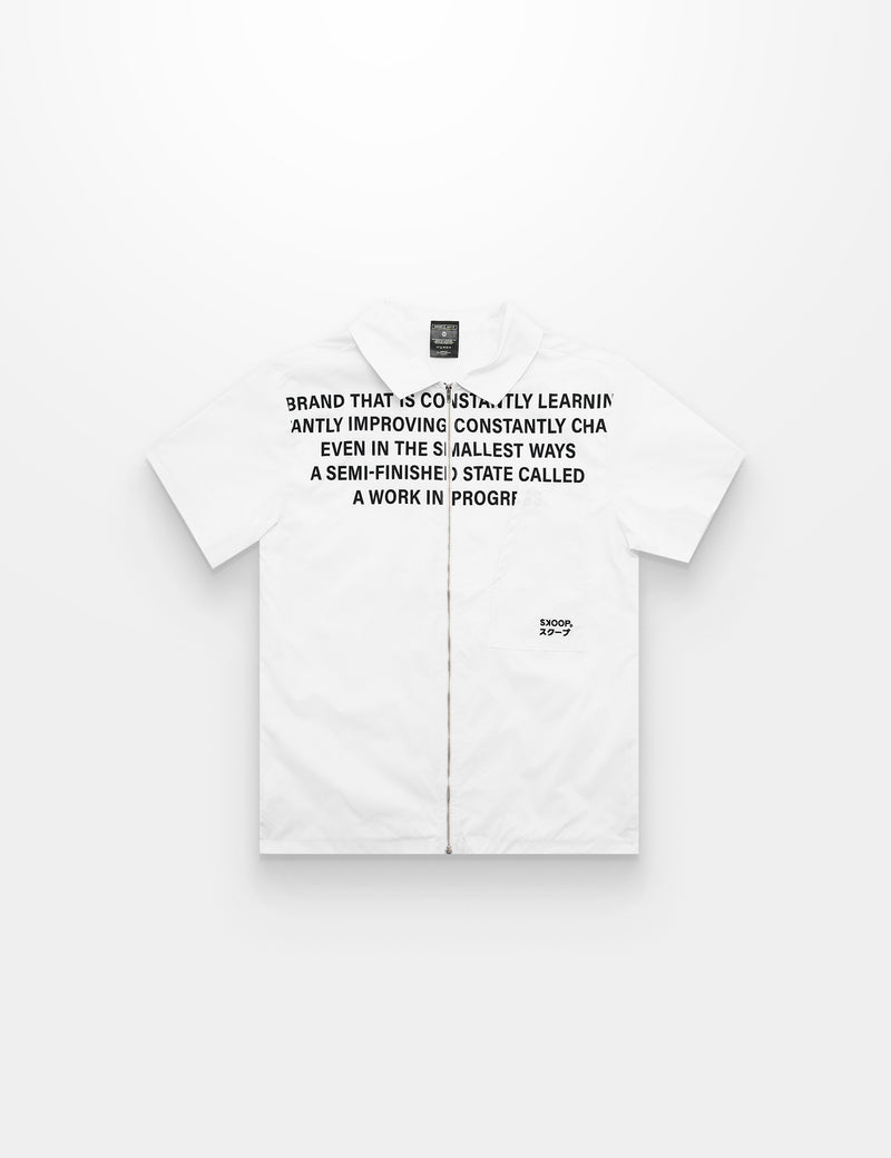 SKOOP® Takumi Two Way Zip Shirt Evergreen White - SKOOP