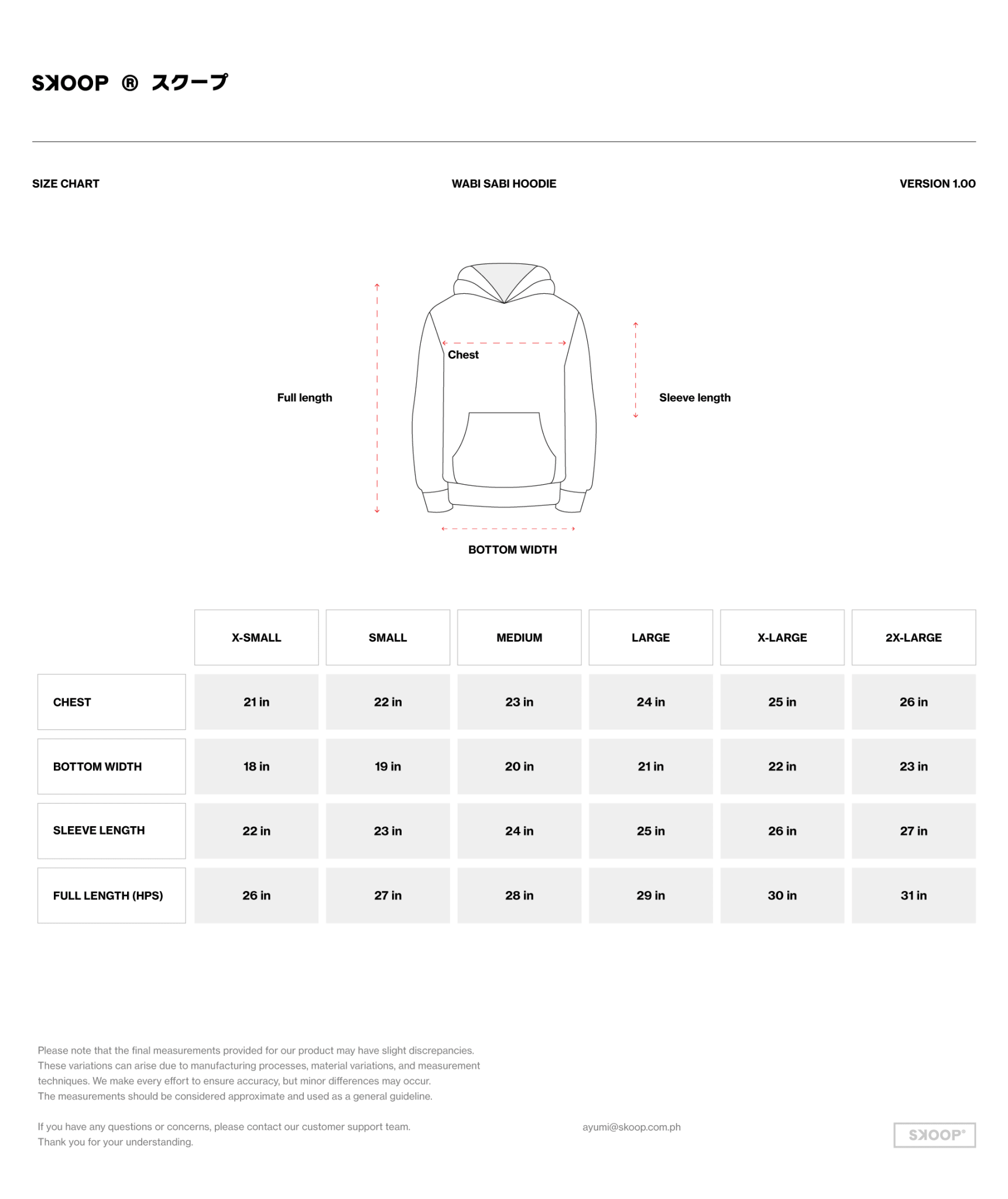 SKOOP® Wabi Sabi Hoodie Black - SKOOP