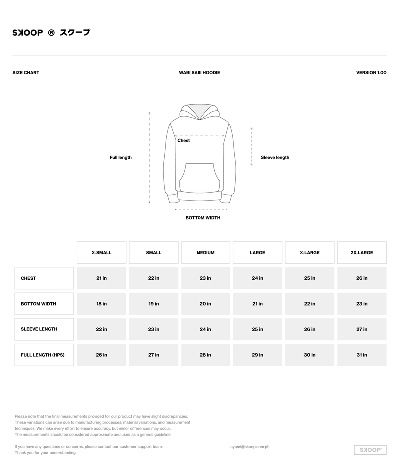 SKOOP® Wabi Sabi Hoodie Black - SKOOP