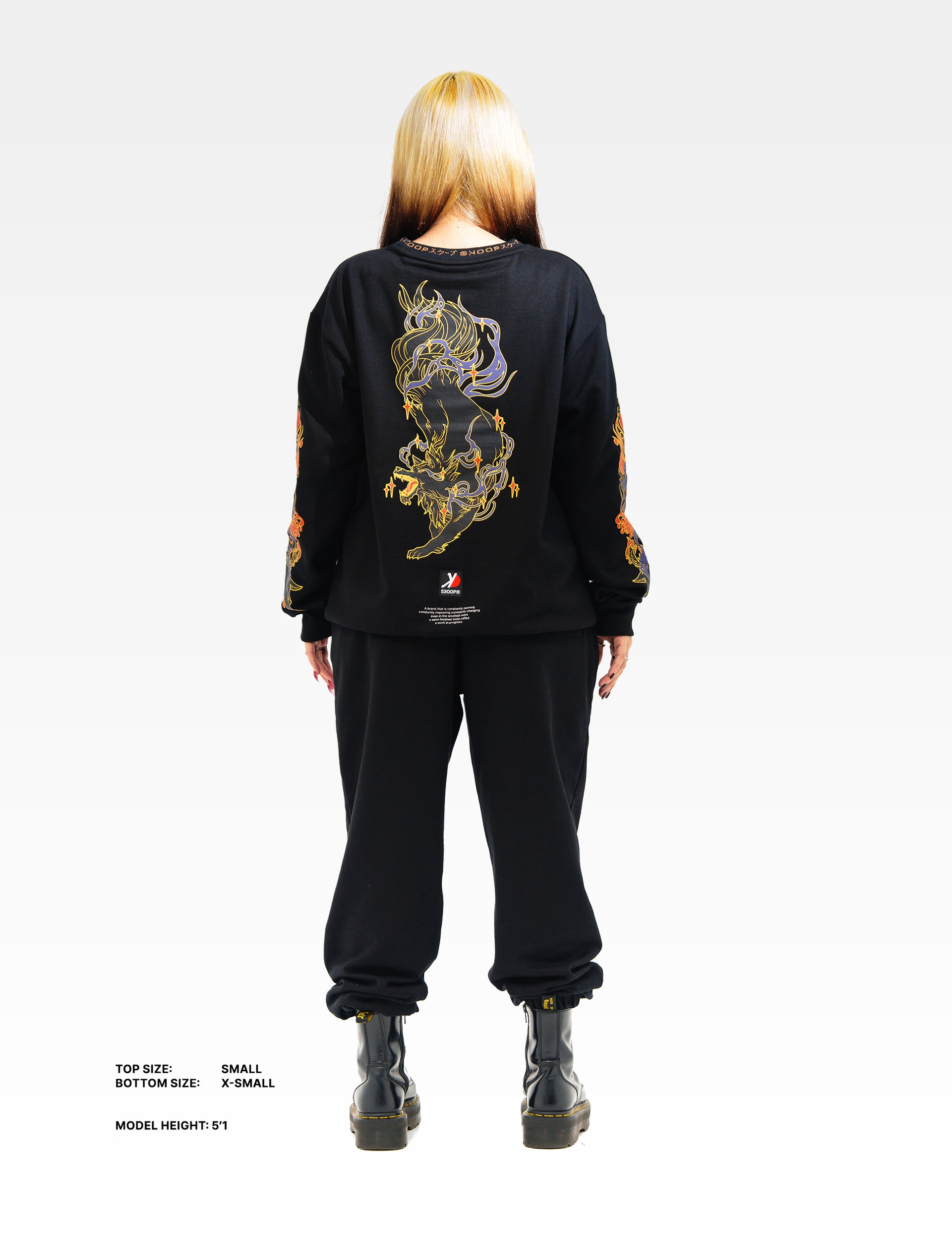 SKOOP® Sweater Wvlf Art Black