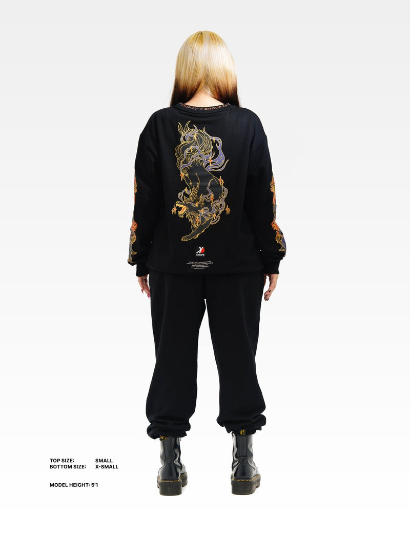 SKOOP® Sweater Wvlf Art Black - SKOOP