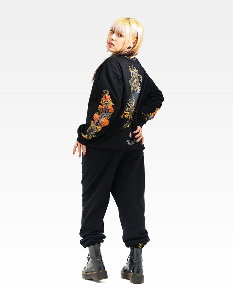 SKOOP® Sweater Wvlf Art Black - SKOOP