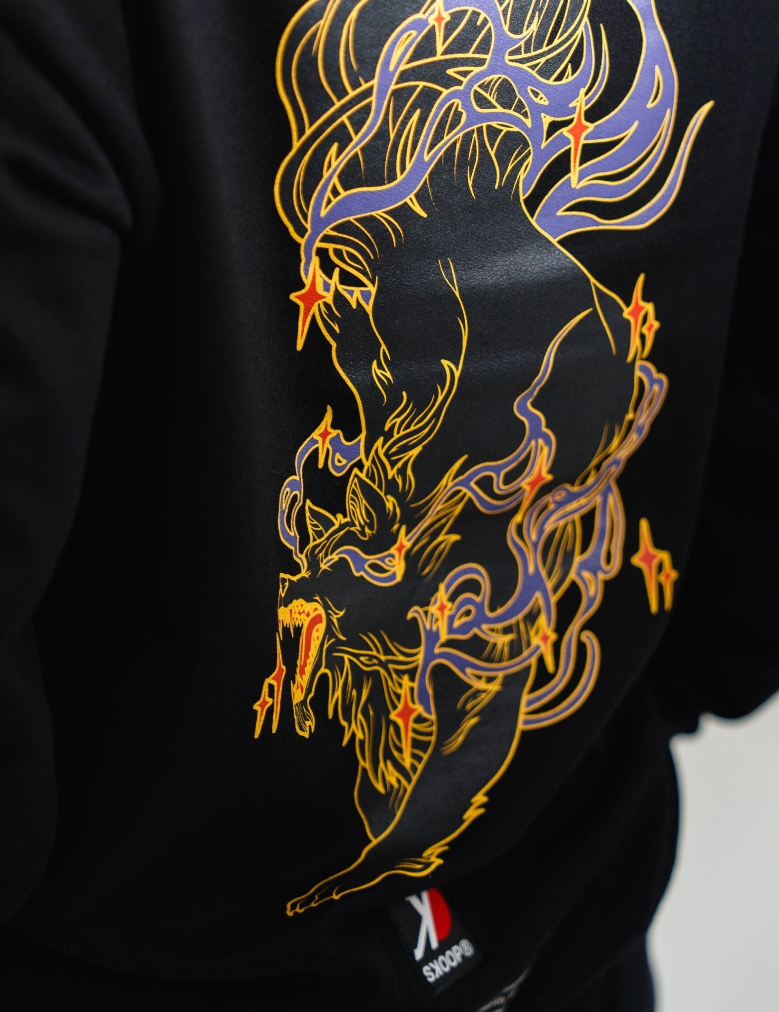 SKOOP® Sweater Wvlf Art Black - SKOOP